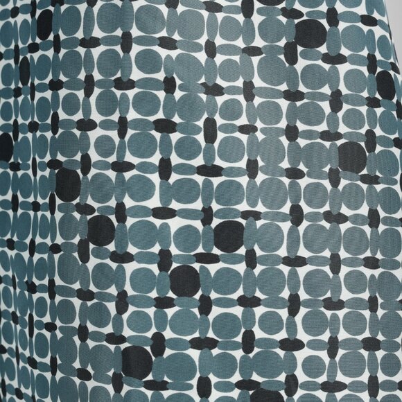 Marni Teal Geometric-Printed Cap-Sleeve Blouse - Picture 7 of 10